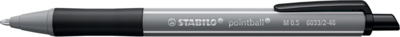 Stabilo Pointball Colorful nyomógombos sötétszürke testű fekete golyóstoll - 6033/2-46