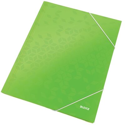 Leitz Wow A4 karton zöld gumis mappa - 39820054