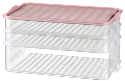 IRIS - G-464 EASY-CLICK háromszintes ételtároló szett 2x750ml+1.600ml 15,5x23x12,5cm