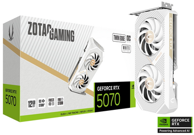 ZOTAC RTX5070 - Twin Edge OC White Edition - ZT-B50700Q-10P