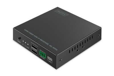 Assmann-DIGITUS HDMI Fiber KVM IP vevőegység, 4K/60Hz - DS-55349