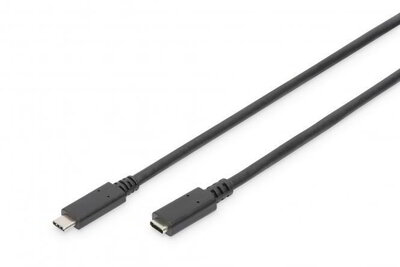 Assmann-DIGITUS USB Type-C Gen2 hosszabbító kábel, Type-C - C átalakító 70CM - AK-300210-007-S