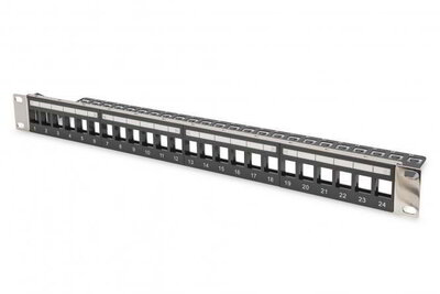 Assmann-DIGITUS moduláris patchpanel Keystone Jack 1U rackbe szereléshez - DN-91411-LF
