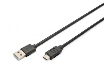 Assmann-DIGITUS USB Type-C csatlakozókábel, USB-A típus - USB-C 3m - AK-300148-030-S