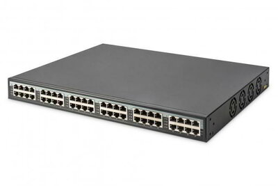Assmann-DIGITUS 24 portos 10G Ethernet PoE+ befecskendező, 802.3at, 370 W - DN-95117