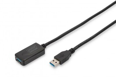 Assmann-DIGITUS USB 3.0 aktív hosszabbító kábel 5m - DA-73104