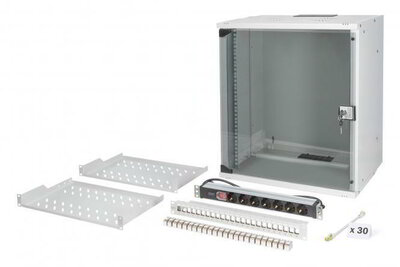 Assmann-DIGITUS SOHO Pro hálózati készlet 19" 12U - DN-49206-SET