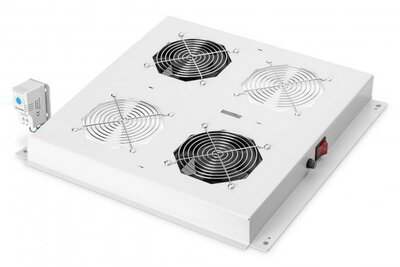 Assmann-DIGITUS tetőre szerelhető ventilátoregység Unique és Unique Light hálózati szekrényekhez és Unique Server-N szerverházakhoz - DN-19 FAN-2-N