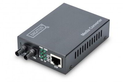 Assmann-DIGITUS Fast Ethernet Media Converter, RJ45 / ST - DN-82010-1