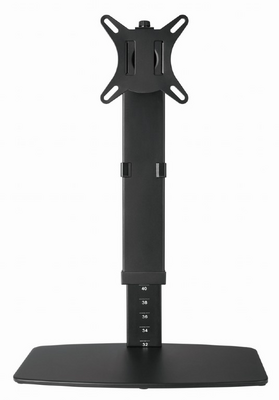 Gembird - Magasságban állítható, teljes mozgástartományú monitorállvány, fekete - MS-D1ST-02