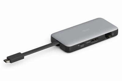 DIGITUS - USB-C utazó dokkolóállomás, 7 portos - DA-70916