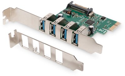 DIGITUS - 4 portos USB 3.0 PCI Express bővítőkártya - DS-30221-1