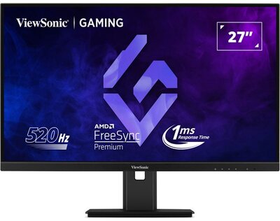 ViewSonic Monitor 27" - XG2737 (IPS, 520Hz 16:9, FHD, 1ms, 400cd/m2, HDMI2,1, DP, VESA, SPK, mag.áll, pivot)