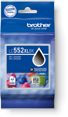 Brother - LC552XLBK Tintapatron Black 60 ml 3.000 oldal kapacitás