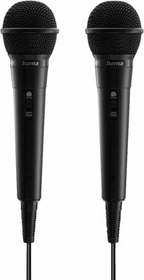 Hama - Karaoke Microphone Set Black - 00046002