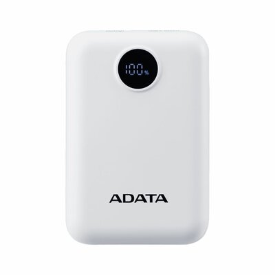 A-Data - C100 Digital Display 10000mAh PowerBank White - PC10022-12WH