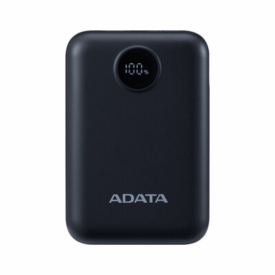 A-Data - C100 Digital Display 10000mAh PowerBank Black - PC10022-12BK
