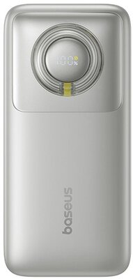 Baseus - Free2Pull gyorstöltő powerbank 10000 mAh, 30W, beépített USB Type-C kábel, szürke - P10073701843-00