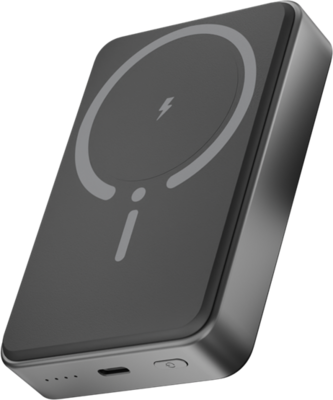 AVAX - PB300 FREELY 15W Mágneses Vezeték nélküli Powerbank 10.000mAh + 20W USB-C (PD3.0), fekete - AVAX PB300