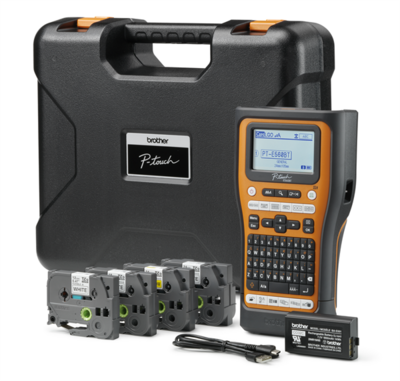 BROTHER - PT-E560BTSP villanyszerelő címkekészlet beépített Bluetooth csatlakozással - PTE560BTSPQL1