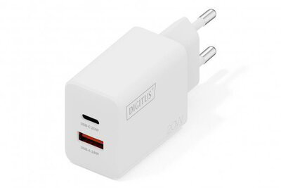 Assmann-DIGITUS USB töltő 20W, 1x USB-C, 1x USB-A - DA-10300