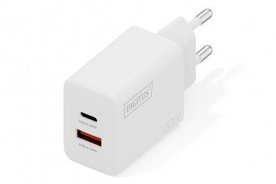 Assmann-DIGITUS USB GaN töltő 30W, 1x USB-C, 1x USB-A - DA-10301