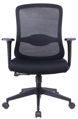 IRIS - szövet-hálós irodai forgószék fej és háttámasszal - SOLARA FEKETE