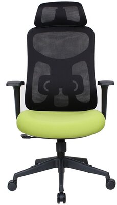 IRIS - ergonómikus, szövet-hálós irodai forgószék fej és háttámasszal - MIRAGE ZÖLD FEKETE