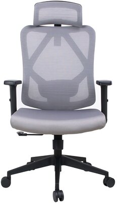 IRIS - ergonómikus, szövet-hálós irodai forgószék fej és háttámasszal - ECLIPSE SZÜRKE