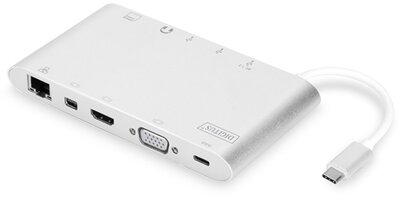 DIGITUS - USB-C 11 portos univerzális notebook dokkoló állomás - DA-70861