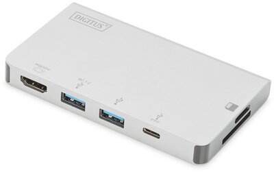 DIGITUS - USB-C 6 portos univerzális notebook dokkoló állomás - DA-70867