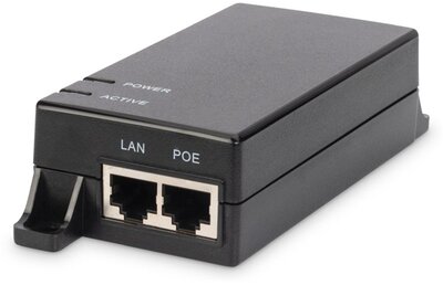 DIGITUS - Gigabit Ethernet PoE befecskendező, 802.3af, 15,4 W - DN-95102-1