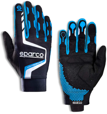 Sparco Hypergrip+ kék kesztyű (Méret: 10(M))
