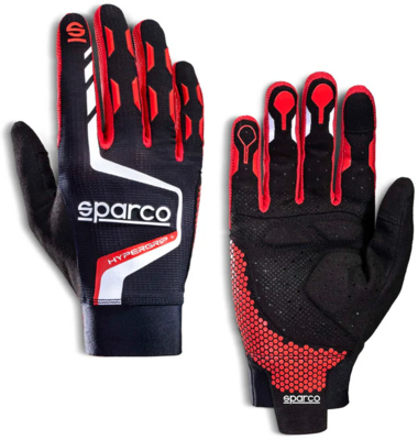 Sparco Hypergrip+ piros kesztyű (Méret: 12(XL))
