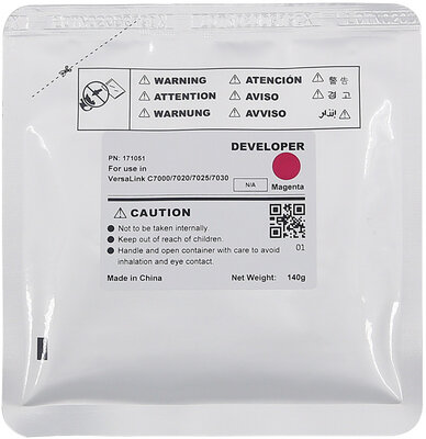Utángyártott XEROX C7020/C7025 Developer Magenta 400000 oldal kapacitás CT*