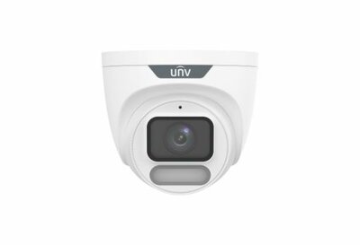 Uniview - Easystar Colorhunter 4MP OwlView Wise-ISP turret dómkamera, 2.8mm fix objektívvel, mikrofonnal - IPC3624LE-ADF28K-WP