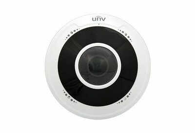 Uniview - Prime-I 5MP halszem dómkamera, 1.4mm fix objektívvel, 2 mikrofonnal - IPC815SB-ADF14K-I0