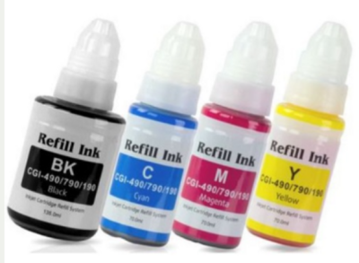 Utángyártott CANON GI490 Tinta Dye Black 135ml