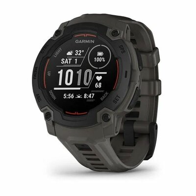 Garmin - Instinct E 45mm Black with Dark Grey Silicon Band - 010-02933-00