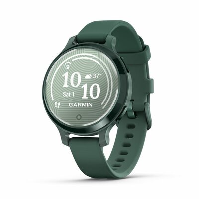 Garmin - Lily 2 Active Jasper Green with Jasper Green Silicone Band - 010-02891-02