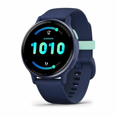Garmin - Vivoactive 5 Metallic navy Aluminium bezel with navy case and silicone band - 010-02862-12
