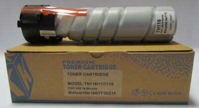 Utángyártott MINOLTA B164/B215 Toner Black TN116/TN118 ECOPIXEL*