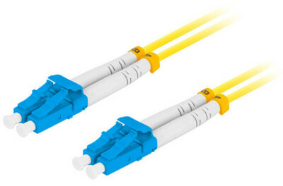 Lanberg - SZÁLOPTIKAI PATCHKÁBEL SM LC/UPC-LC/UPC DUPLEX 2M LSZH G657A1 3.0MM SÁRGA - FO-LULU-SD11-0020-YE