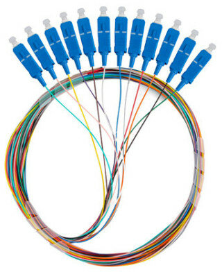 Lanberg - COPF OPTIKAI SZÁL SM SC/UPC EASY STRIP 9/125 G657A1 12X2M TÖBB SZÍNŰ - FP-SCUP-SE21-1202-MC