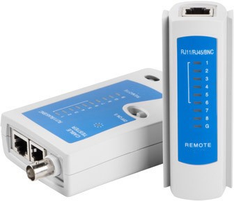 Lanberg - HÁLÓZATI LAN TESZTELŐ RJ45, RJ12, RJ11, KOAXIÁLIS KÁBEL - NT-0401