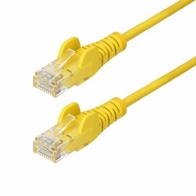 Startech - 25 cm-es sárga vékony CAT6 Ethernet kábel - N6PAT25CMYLS
