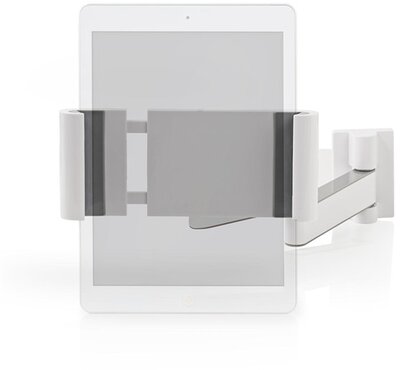 Nedis - 7"-12" tablet fali tartó konzol, maximum 1 kg, 360° fokban forgatható, dönthető, fehér/ezüst - TWMT200SI