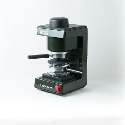 Szarvasi - SZV-612/3 Mini presszókávéfőző, olajzöld, 800W, 2 / 6 személyes kivitel, üveg kiöntő edény, zárócsavar - 33278