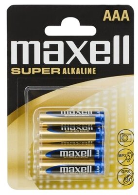 Maxell - Elem - Szuper Alkáli elem, 4db AAA (LR03), 1,5V (no mercury) - 18731