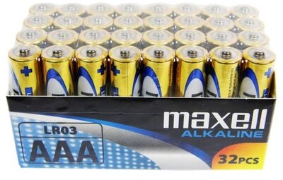 Maxell - Elem - Alkáli elem, 32db AAA (LR03), 1,5V (no mercury) - 18721S